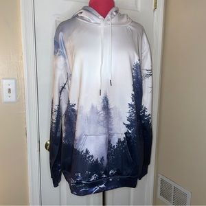 NWOT Men’s Sublimation “Forest” 🌲 Hoodie